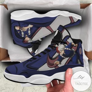 Bnha Shoto Todoroki Sneakers Custom Anime My Hero Academia Air Jordan 13 Shoes Musketeer Shoto Todoroki Air Jordan 13 Shoes