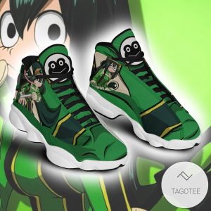 Bnha Tsuyu Asui Sneakers Custom Anime My Hero Academia Air Jordan 13 Shoes My Hero Academia Air Jordan 13 Shoes