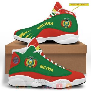 Bolivia Personalized Green Air Jordan 13 Shoes Personalized Air Jordan 13 Shoes