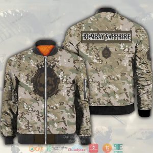 Bombay Sapphire Camouflage Bomber Jacket