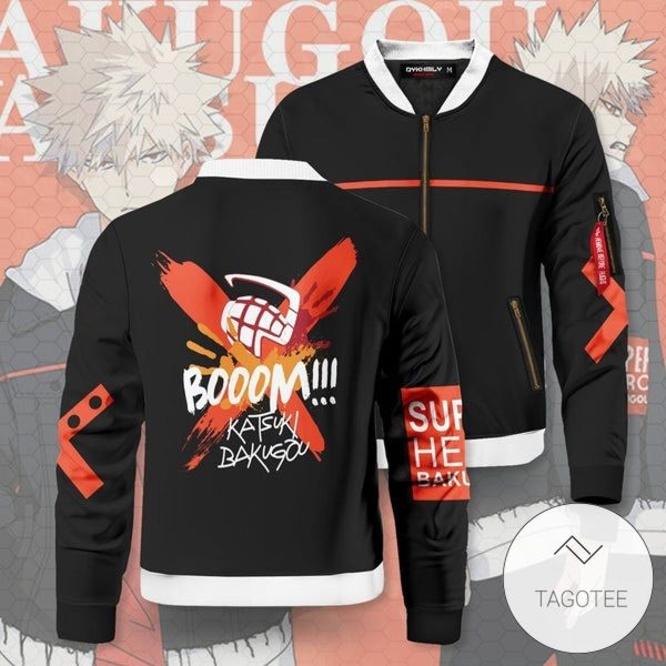 Boom Katsuki Bomber Jacket My Hero Academia Bomber Jacket