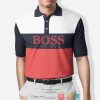 Boss Hugo Red White Polo Shirt Hugo Boss Polo Shirts