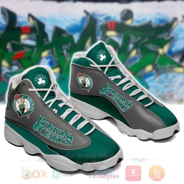 Boston Celtics Nba Green Grey Air Jordan 13 Shoes Boston Celtics Air Jordan 13 Shoes