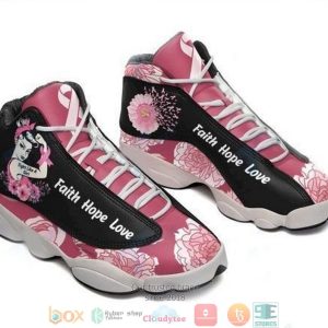 Breast Cancer Fight Like A Girl Xiii Air Jordan 13 Sneaker Shoes Girls Air Jordan 13 Shoes