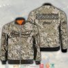 Budweiser Camouflage Bomber Jacket Budweiser Beer Bomber Jacket