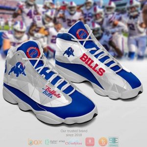 Buffalo Bills Nfl Big Logo Football Team 11 Air Jordan 13 Sneaker Shoes Buffalo Bills Air Jordan 13 Shoes