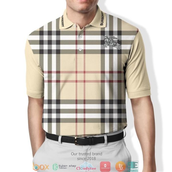 Burberry Caro Pattern Polo Shirt Burberry Polo Shirts