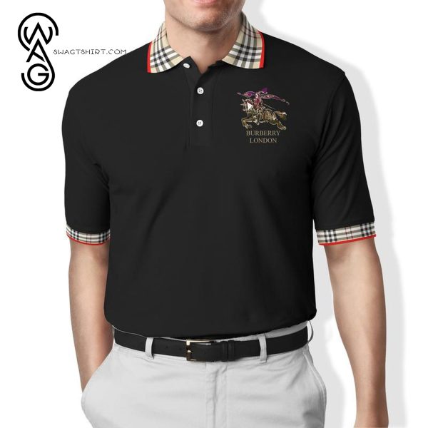 Burberry London Symbol All Over Print Premium Polo Shirt Burberry Polo Shirts