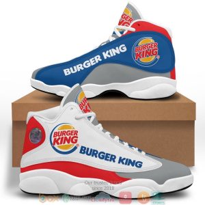 Burger King Logo Bassic Air Jordan 13 Sneaker Shoes Burger King Air Jordan 13 Shoes