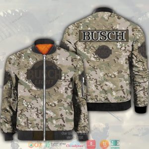 Busch Light Camouflage Bomber Jacket Busch Bomber Jacket