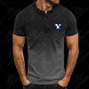 Byu Cougars Football Men Gradient Polo Shirt Football Team Polo Shirts