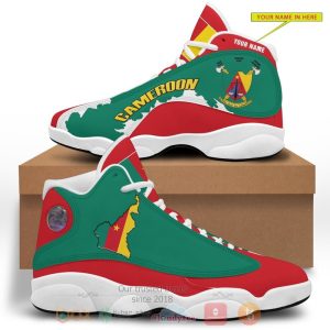 Cameroon Personalized Red Green Air Jordan 13 Shoes Personalized Air Jordan 13 Shoes
