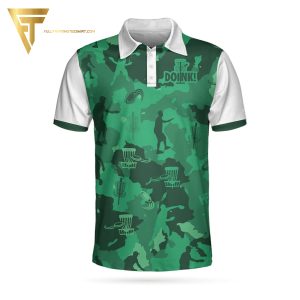 Camouflage Texture Doink Disc Golf Full Printing Polo Shirt Golf Polo Shirts