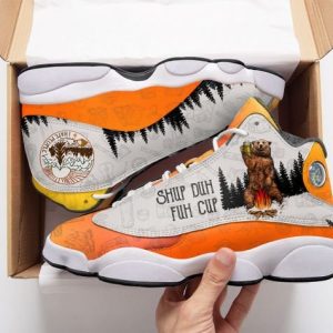 Camping Bear I Hate People Air Jordan 13 Sneakers Camping Air Jordan 13 Shoes