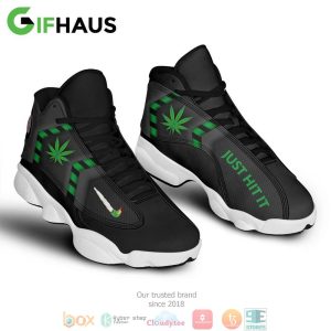 Cannabis Just Hit It Air Jordan 13 Sneaker Shoes Cannabis Air Jordan 13 Shoes