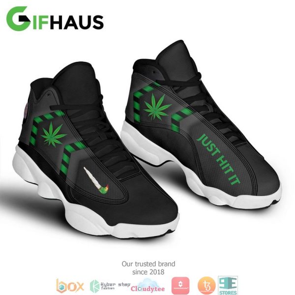 Cannabis Just Hit It Air Jordan 13 Sneaker Shoes 2 Cannabis Air Jordan 13 Shoes