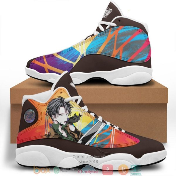 Capt Levi High Air Jordan 13 Shoes Attack On Titan Levi Ackerman Air Jordan 13 Shoes