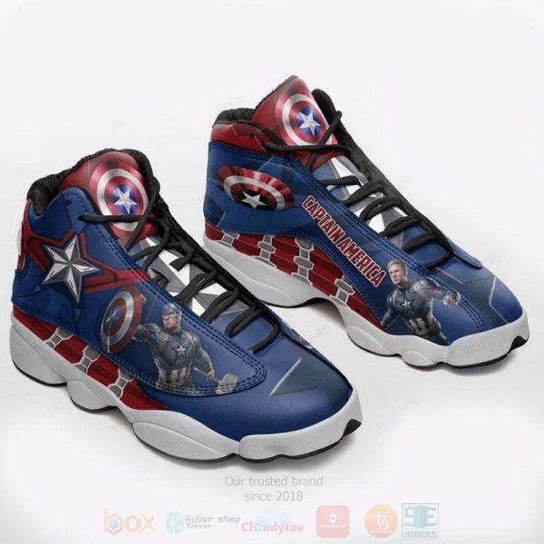 Captain America Marvel Air Jordan 13 Shoes Captain America Air Jordan 13 Shoes