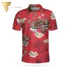 Casino Pattern Red Full Printing Polo Shirt