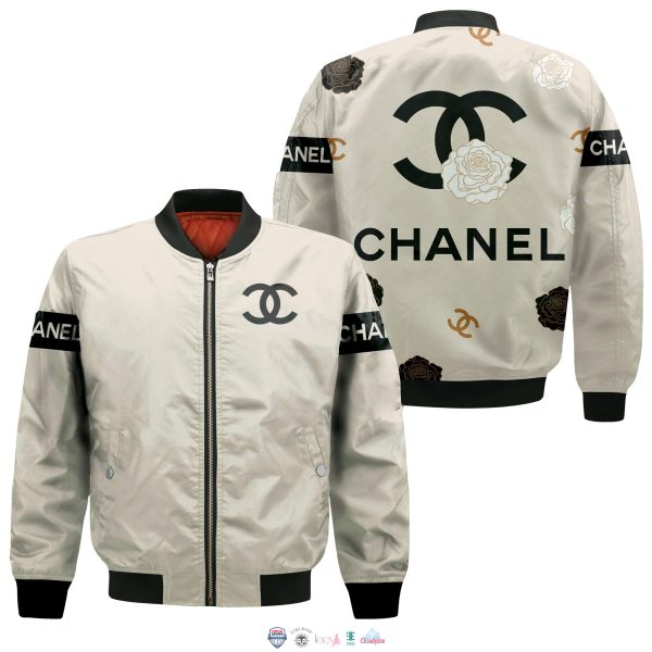 Chanel Rose Flower 3D Bomber Jacket Flower Bomber Jacket