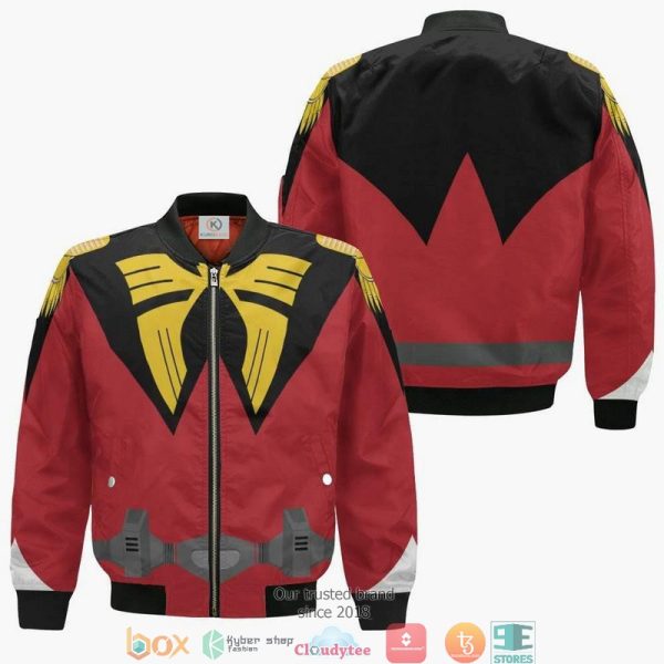 Char Aznable Mobile Suit Gundam Anime 3D Bomber Jacket Mobile Suit Gundam Bomber Jacket