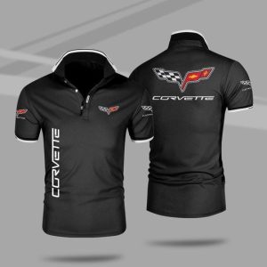Chevrolet Corvette 3D Polo Shirt Chevrolet Polo Shirts