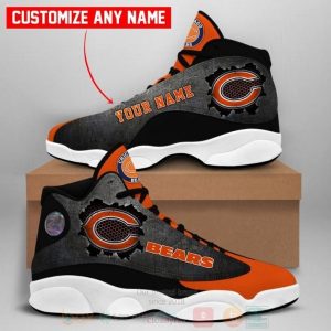 Chicago Bears Team Nfl Custom Name Air Jordan 13 Shoes Chicago Bears Air Jordan 13 Shoes