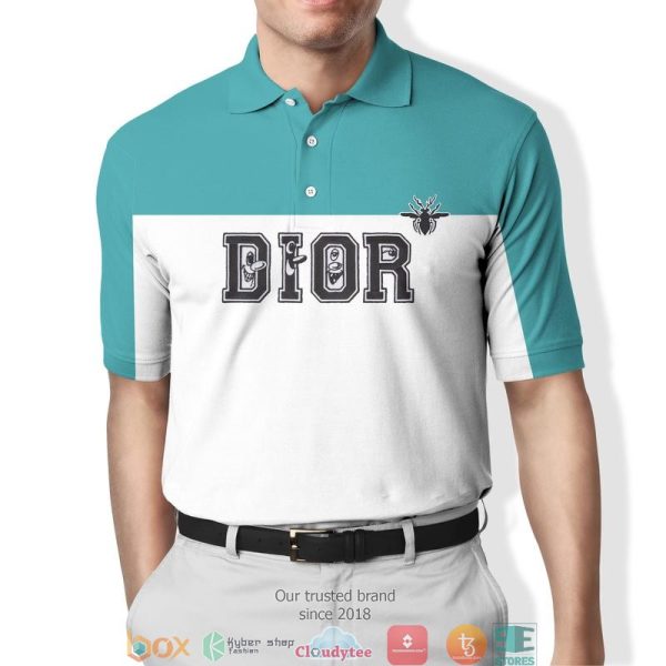 Christian Dior Bee Blue White Polo Shirt Christian Dior Polo Shirts