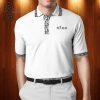 Christian Dior White Monogram Stripes All Over Print Premium Polo Shirt Christian Dior Polo Shirts