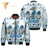 Christmas Gnomes Carolina Panthers Full Printing Bomber Jacket Carolina Panthers Bomber Jacket