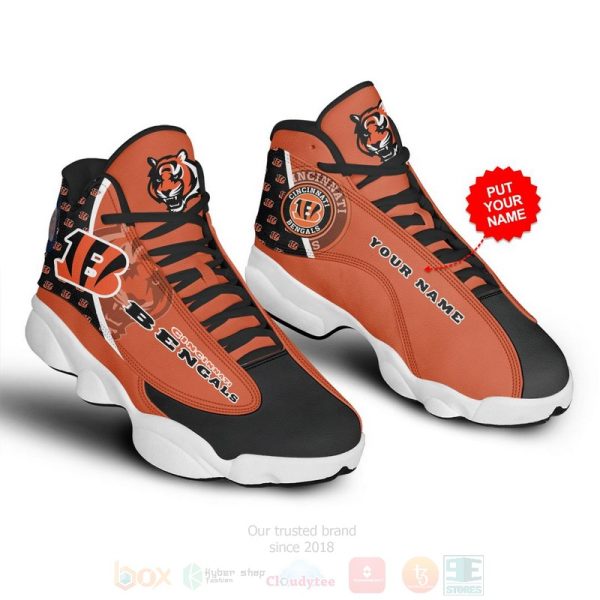 Cincinnati Bengals Nfl Custom Name Air Jordan 13 Shoes Cincinnati Bengals Air Jordan 13 Shoes