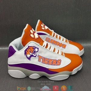 Clemson Tigers Football Ncaa Air Jordan 13 Sneaker Shoes Clemson Tigers Air Jordan 13 Shoes