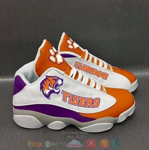 Clemson Tigers Football Ncaa Team Logo Air Jordan 13 Shoes Clemson Tigers Air Jordan 13 Shoes