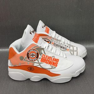 Cleveland Browns Nfl Ver 2 Air Jordan 13 Sneaker Cleveland Browns Air Jordan 13 Shoes