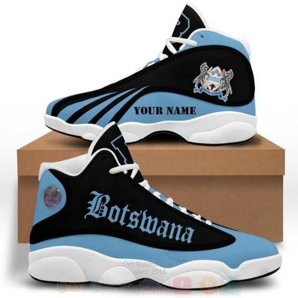 Coat Of Arms Of Botswana Custom Name Air Jordan 13 Shoes Coat Of Arms Air Jordan 13 Shoes