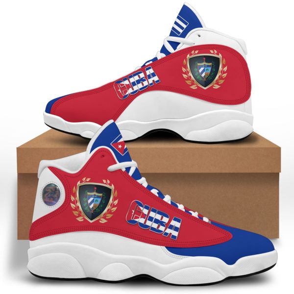 Coat Of Arms Of Cuba Blue Red Air Jordan 13 Shoes Coat Of Arms Air Jordan 13 Shoes