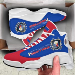 Personalized Haiti blue red custom Air Jordan 13 shoes - LIMITED