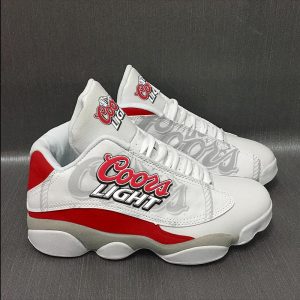 Coors Light Beer Red White Air Jordan 13 Sneaker Shoes Coors Beer Air Jordan 13 Shoes