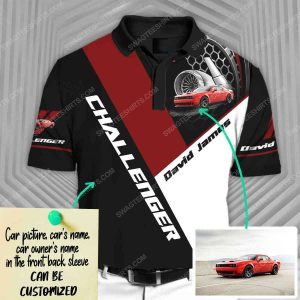 Custom Dodge Challenger Car Racing All Over Print Polo Shirt Dodge Polo Shirts