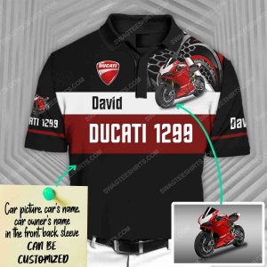 Custom Ducati Sports Car Racing All Over Print Polo Shirt Ducati Polo Shirts