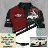 Custom Nissan 307Z Sports Car Racing All Over Print Polo Shirt Nissan Polo Shirts