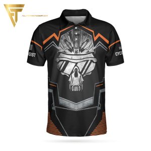 Cycling Skeleton Full Printing Polo Shirt Cycling Polo Shirts