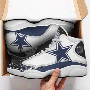 Dallas Cowboys Football Nfl Air Jordan 13 Shoes 2 Dallas Cowboys Air Jordan 13 Shoes