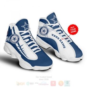Dallas Cowboys Football Nfl Custom Name Air Jordan 13 Shoes Dallas Cowboys Air Jordan 13 Shoes