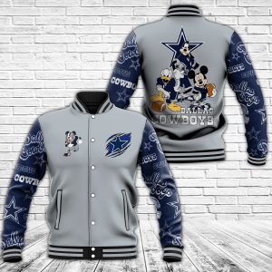 Dallas Cowboys Mickey Mouse Clubhouse 3D Bomber Jacket Dallas Cowboys Bomber Jacket