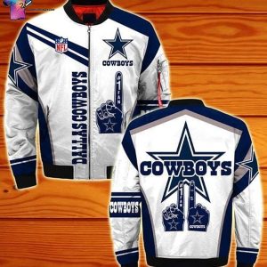 Dallas Cowboys Nfl All Over Printed Bomber Jacket Dallas Cowboys Bomber Jacket