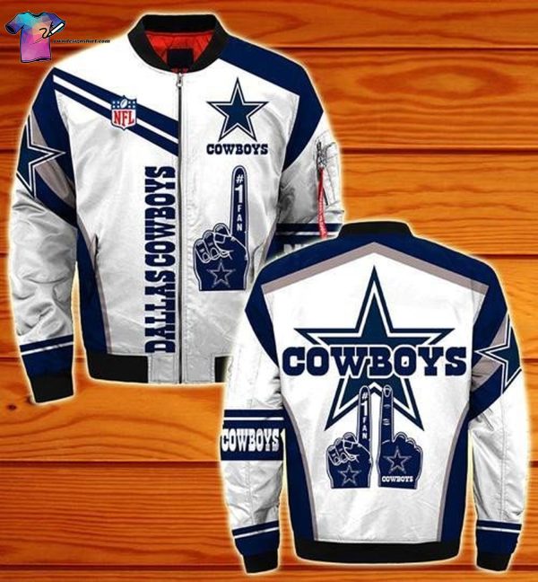 Dallas Cowboys Nfl All Over Printed Bomber Jacket Dallas Cowboys Bomber Jacket