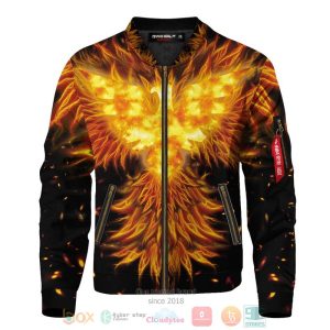 Dark Phoenix Flame Bomber Jacket Phoenix Bomber Jacket