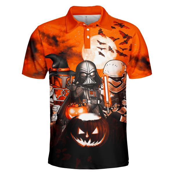 Darth Vader Boba Fett Storm Trooper Halloween Polo Shirt Star Wars Polo Shirts