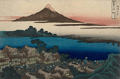 Dawn at Isawa in Kai Province Hokusai
